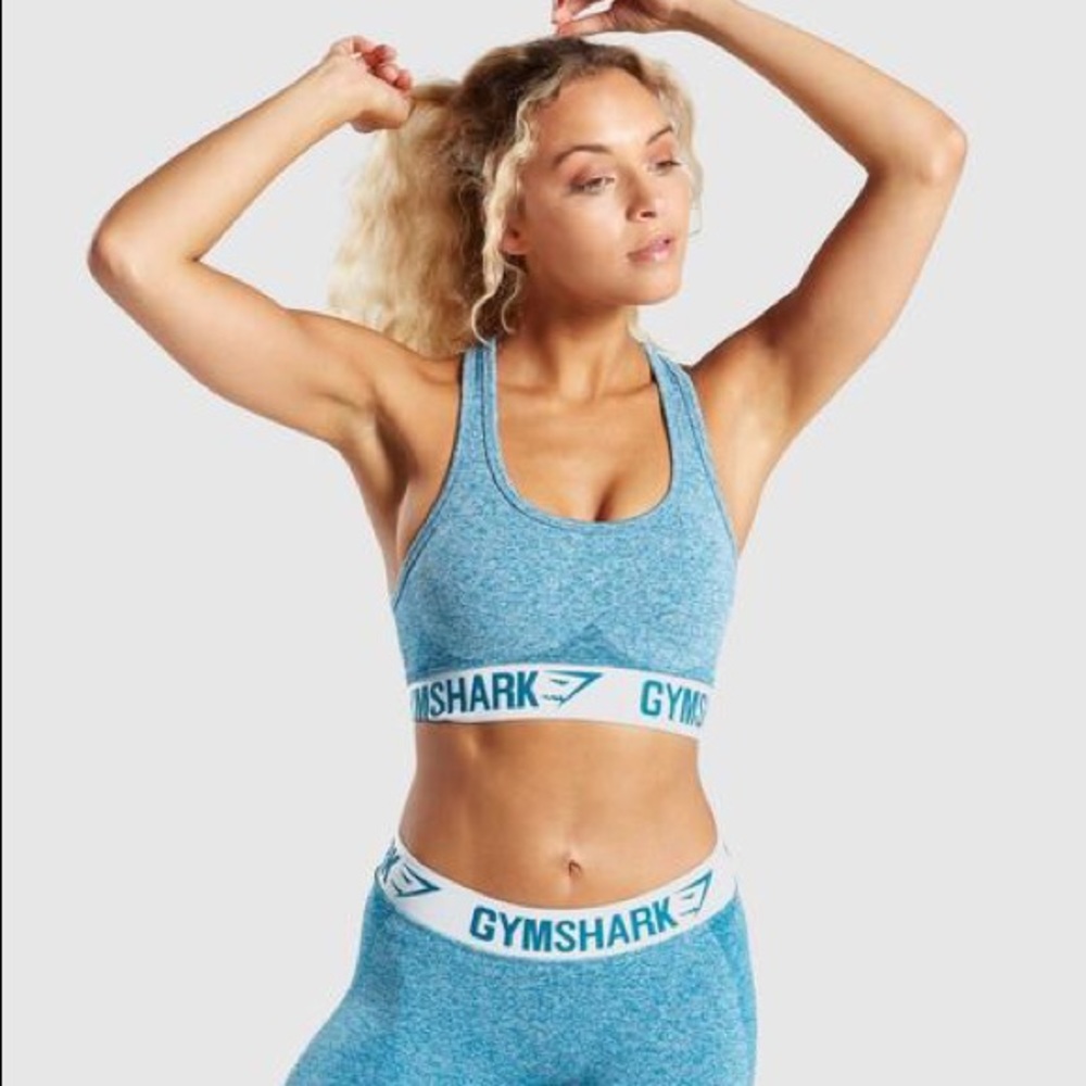 Gymshark flex sports bra - blue marl